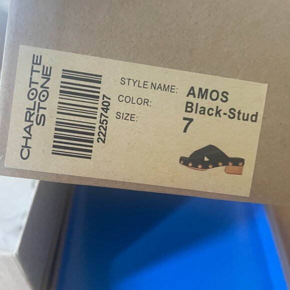 Charlotte Stone Amos Black Studded Sandal - Picture 5 of 5